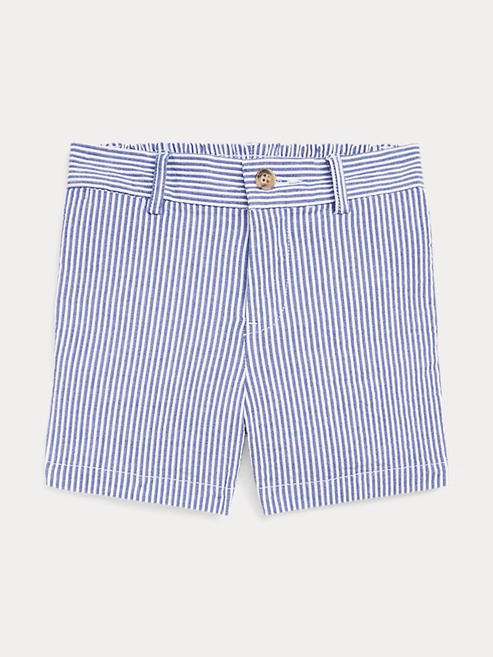 Polo by Ralph Lauren Blue and White Seersucker Striped Shorts - Kids